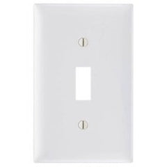 Pass & Seymour TP1LA 1Gang Wall Plate, Toggle Switch, Nylon, Standard - Light Almond