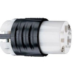 Pass & Seymour PS5469X Polarized Type, Nylon Material, Black, White 20Amp 250V Connector 6-20R