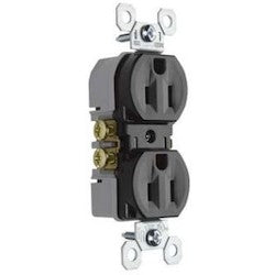 Pass & Seymour 3232TR duplex type thermoplastic receptacle 125VAC 15A 2 3 BR