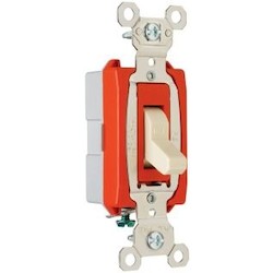 Pass & Seymour PS20AC1I 1-Pole Industrial Extra Heavy Duty Toggle Switch, 120/277 VAC, 20 Amp