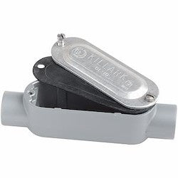 Killark OC-2CG 3/4 C Aluminum Conduit Body with Cover and Gasket Type C