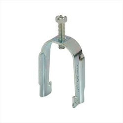 B-Line B1508S Conduit/Cable to Strut Clamp With Saddle, 1/2 in Conduit, 200 lb Load, 0.25 to 0.68 in OD