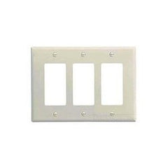 EATON PJ263W MID-SIZE WALLPLATES 3-GANG POLYCARBONATE WHITE