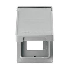 Eaton S2966 Weatherproof Outlet Box Cover, 2.95 in W x 3/4 in D, Decorator Receptacle/GFCI Device Cover