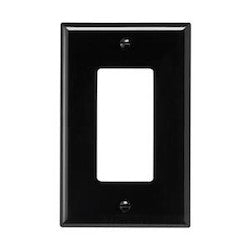 EATON PJ26BK MID-SIZE WALLPLATES 1-GANG POLYCARBONATE BLACK