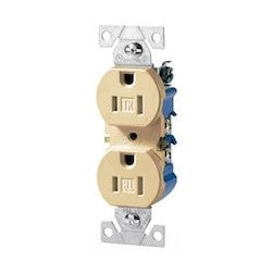 Eaton TR270V RCPT TR DPLX 15A 125V IVORY