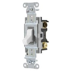 HUBBELL CSB320W SWITCH, SPEC, 3W, 20A 120/277V B+S