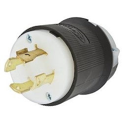 HUBBELL HBL2741 LKG PLUG 30A 3P 600V L17-30PB/W