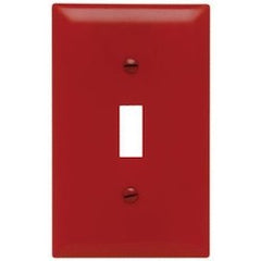 Pass & Seymour TP1RED RED SINGLE PORT FACEPLATE