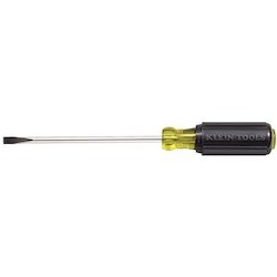 Klein Tools 605-10 1/4-Inch Cabinet Tip Screwdriver 10-Inch Shank