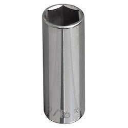 Klein 65711 7/16-Inch Deep 6-Point Socket, 3/8-Inch Drive