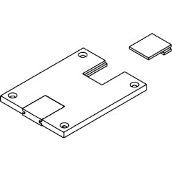 Wiremold 829PSTC-BLK Poly Data Slide Plate Black