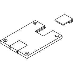 Wiremold 829PSTC-BLK Poly Data Slide Plate Black