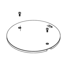 Wiremold AV3ATCBK A/V Fl Poke-Thru Assy/20A/BK/TC