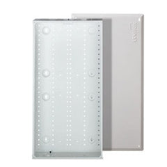 Leviton 47605-28W 28 Structured Media Enclosure and Flush-Mount Cover, Metal, White