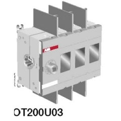 ABB OT200U03 Non-Fused Disconnect Switch 200 Amp 3-Pole DIN Rail Mounted