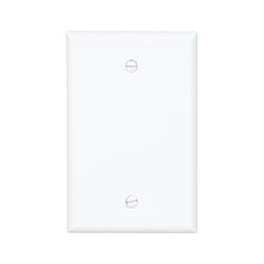 EATON PJ13BK Mid-Size Blank WallPlate, 1 Gang, Box Mounted, Polycarbonate, Black