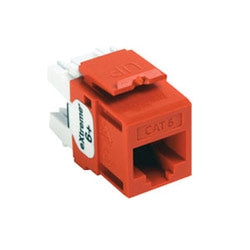 Leviton 61110-RO6 eXtreme CAT6 QuickPort Jack, Orange