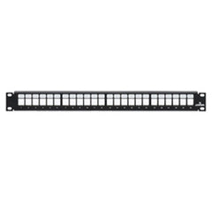 Leviton 49255-H24 QuickPort Patch Panel, 24-Port, 1U RMS