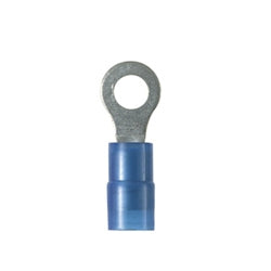 Panduit PN14-14R-C Ring Terminal, Nylon Insulated, 14 AWG, 1/4-Inch Stud Size