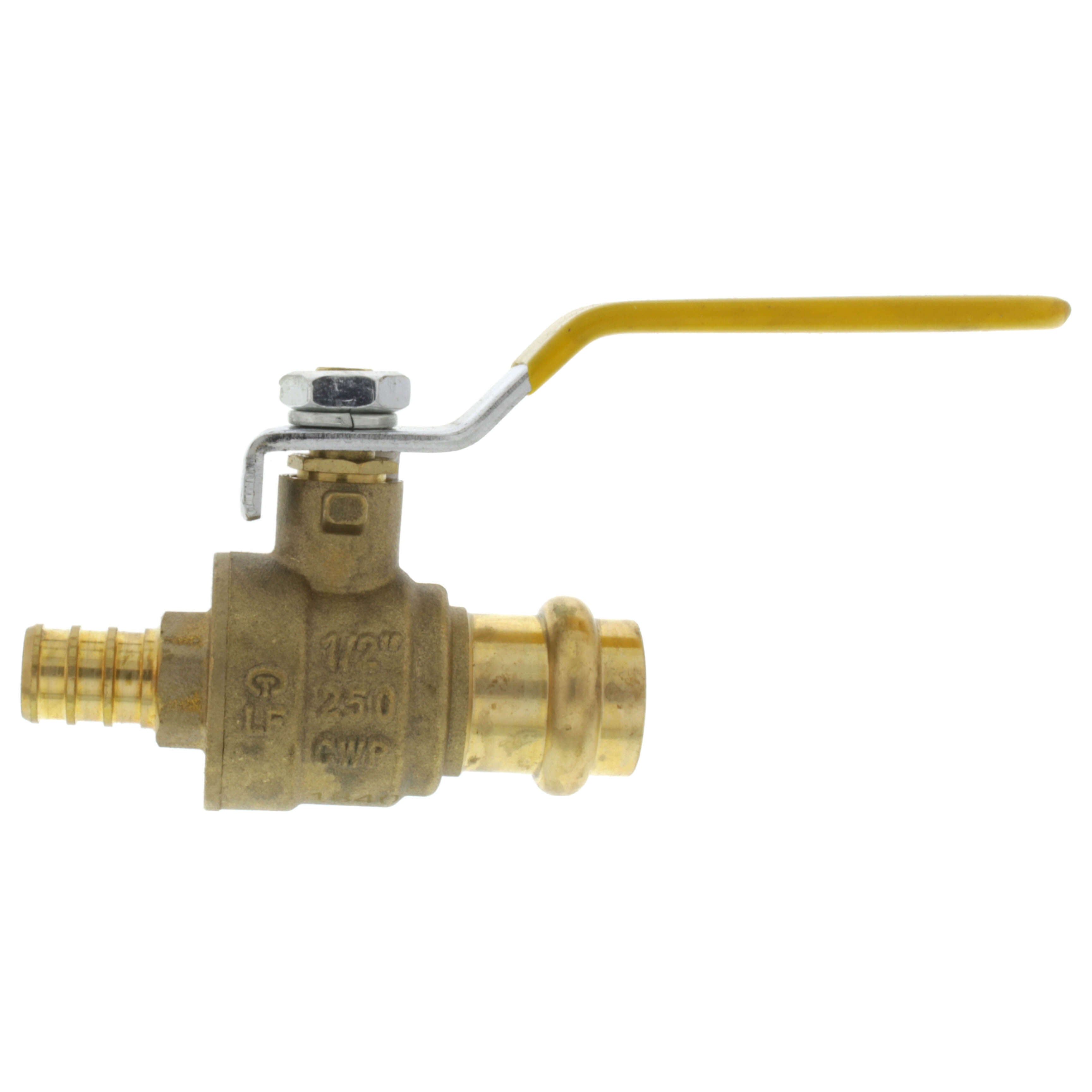 Everflow PRBL-012-NL 1/2 F1807 PEX X 1/2 PRESS Ball Valve with Lever Handle Lead Free