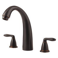 Pfister RT6-5SRY Serrano 2 Handle Roman Tub Trim Kit, Tuscan Bronze