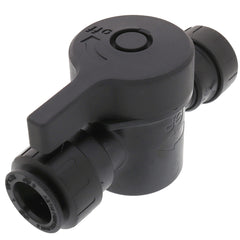 John Guest PSEISV20EP 1/2 Inch CTS ProLock Push-fit Shut Off Valve Plastic Plumbing Fitting Black