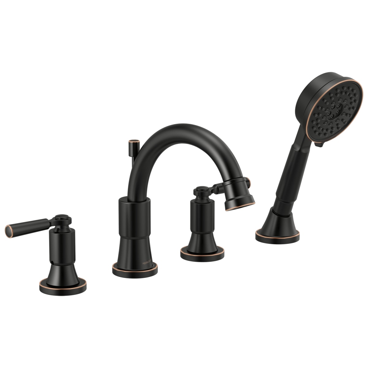 Peerless Faucet PTT4523-OB Peerless Westchester Roman Tub Trim Kit with Hand Shower in Oil Rubbed Bronze