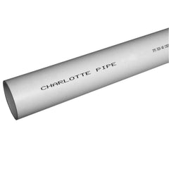 Charlotte Pipe PVC044000600 4 x 10' PVC DWV Cellular Core Pipe ASTM F891