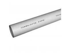 Charlotte Pipe PVC048000800 Plastic Pipe, 8 Inch, DWV (Drain, Waste, and Vent), 10 Foot