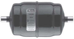 Parker Hannifin 450030-001 3/8 x 3/8, SAE Flare x SAE Flare, 9.69 L, 5.44 Ton, 650 PSI, Nickel Plated Steel, Powder Painted, Liquid Line, Filter Drier for R-22/R-134a/R-404A/R-507 Refrigerant