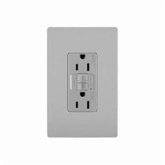 Legrand-Pass & Seymour 1597TRWRGRY 15A 125V Self-Test Tamper-Resistant Weather-Resistant GFCI Gray