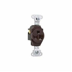 Legrand 5851 P&S Brown Single Com.RCPT 20A 250V