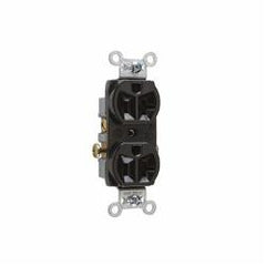 Legrand-Pass & Seymour CR20-BK Commercial Spec Grade Duplex Receptacle 20amp 125volt Black