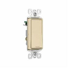 Legrand TM870I Decorator Switch, 15 Amp, 120/277V Grounding, Ivory