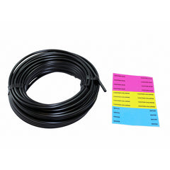 Pentair 522446 Black Tubing for Chemical Injection with Labels .25 x 100_#39;