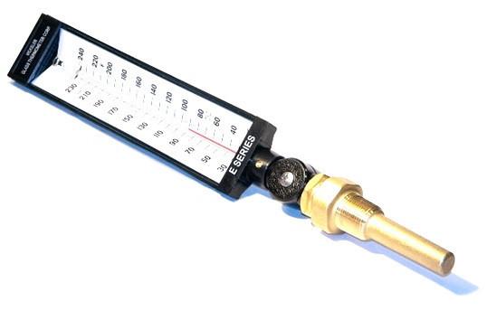 KODIAK CONTROLS AS5H-9-30/240 Analog Thermometer with Well Stem 3.5 inches Length 9 inches Temperature 30 to 240F