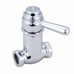 Central Brass 0331-L3/8 Lever Handle Straight Supply Stop Valve in Polished Chrome