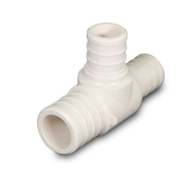 Everflow PPRT3413 3/4 x 1/2 x 3/4 PEX Barb Reducing Tee Pipe Fitting Plastic Poly Alloy