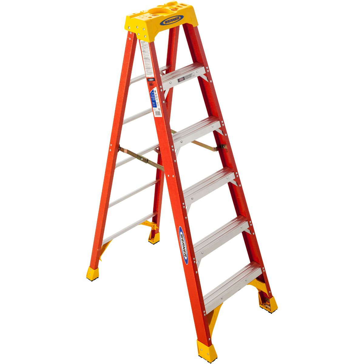 Werner Co. 6206 6 Foot Fiberglass Stepladder