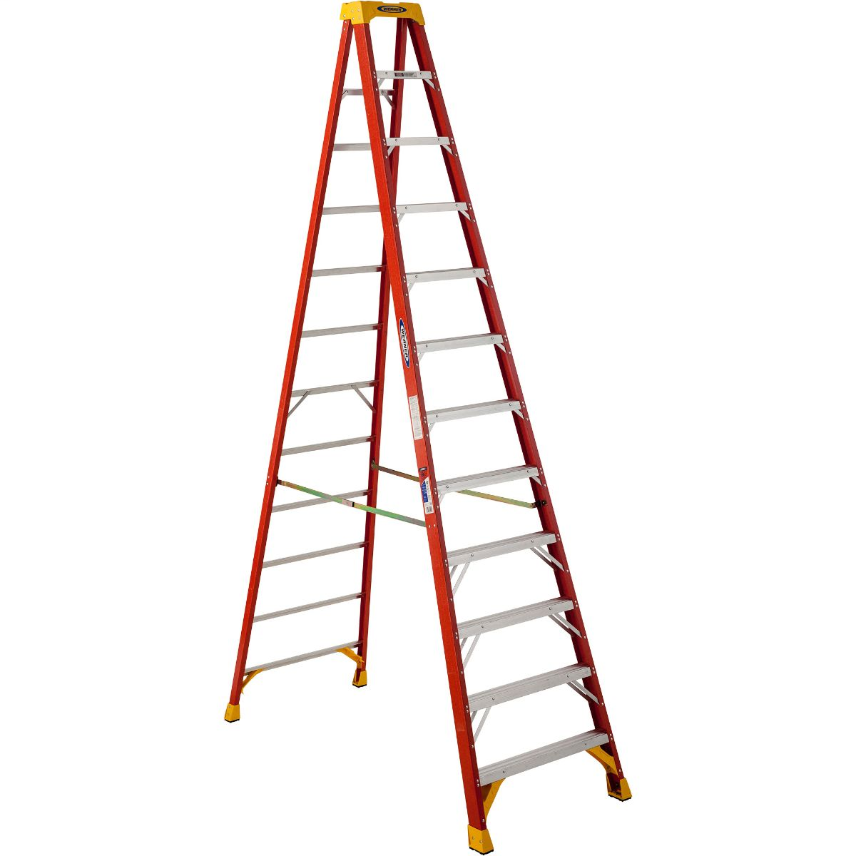 Werner 6212 Fiberglass Stepladder 300lb Load Capacity 12ft