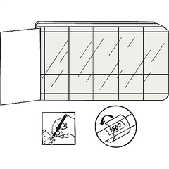 ABB WM-BW3 Thomas & Betts WM-BW3 1 x 6 Inch Vinyl Self Laminating Wire Marker Book