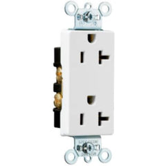 Pass & Seymour 26342W 20-Amp Decorator Duplex Receptacle, White