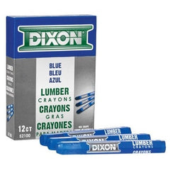 Dixon Ticonderoga 52100 Lumber Crayon Blue 1/2 in dia x 4-1/2 in L