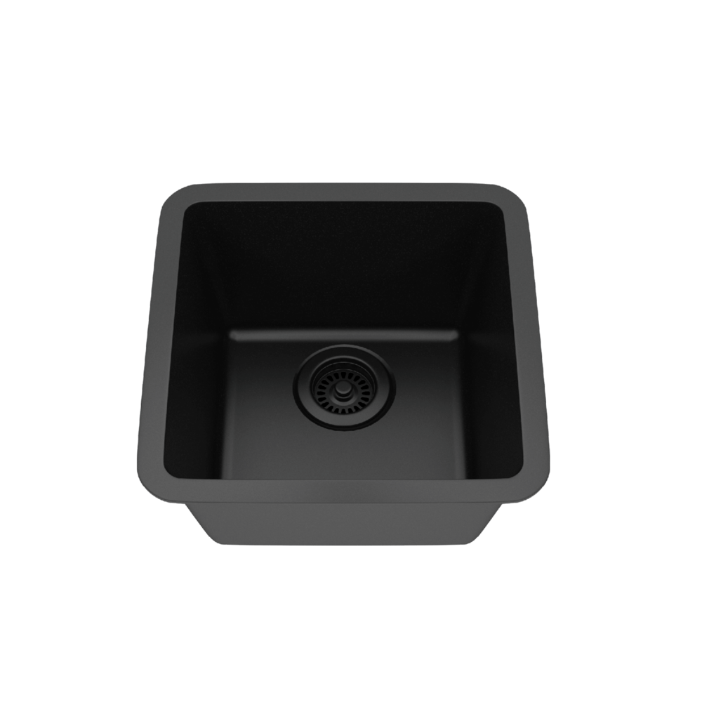 DAKOTA Dakota Plumbing Products GSE-QC1515-BK Bar Sink Black
