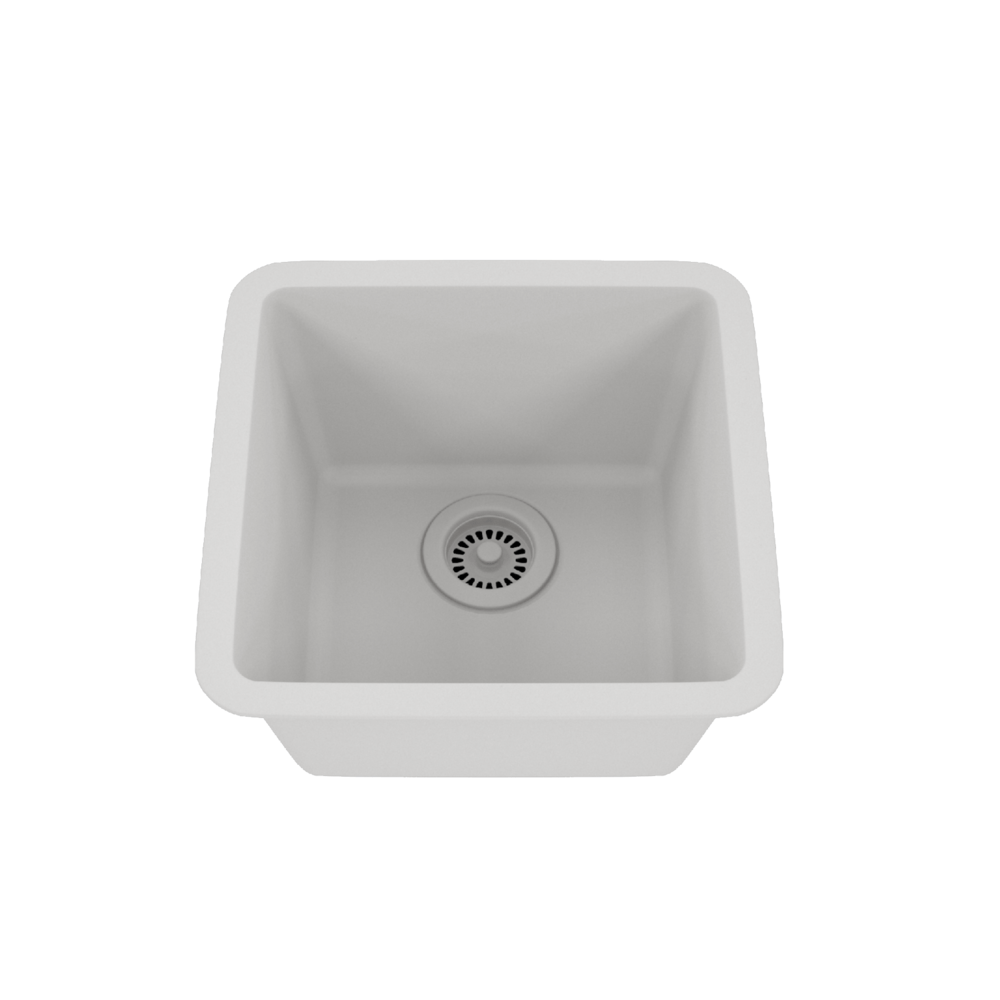 DAKOTA Dakota Plumbing Products GSE-QC1618-W Undermount Bar Sink