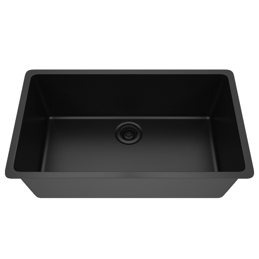 DAKOTA Dakota Plumbing Products GSE-QC3219-BK Undermount Kitchen Sink