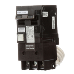 Siemens QF215A 2-Pole 15A 120/240 VAC Ground Fault Circuit Interrupter (GFCI) Breaker, Plug-On, 10kA, 5mA