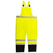 Radians RW30-ES1Y General Purpose Rain Bib Pants, Hi-Viz Lime, L