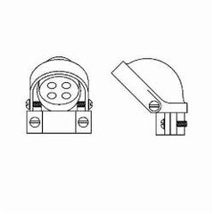 Hubbell 2414 RACO ENTR HEAD W/CLMP RGD/IMC/EMT 3-1/2 ALUM